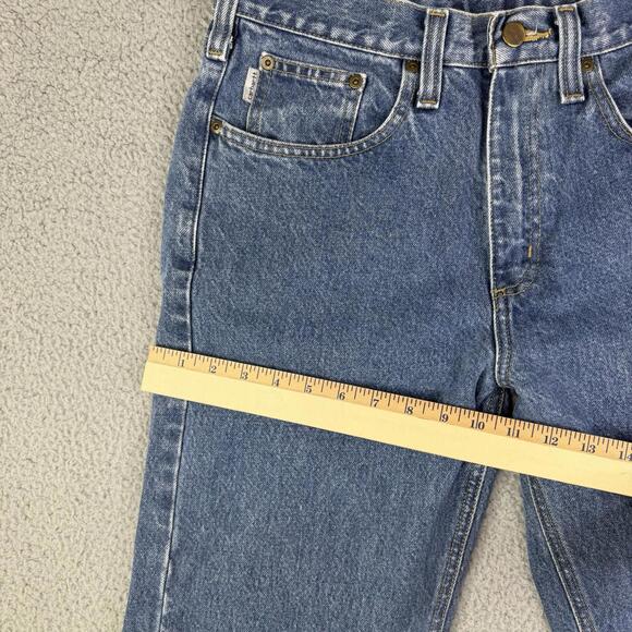 Carhartt Men's Jeans 32x23 Altered Blue Traditional Fit Straight Leg Denim - Picture 7 of 11